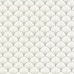   Caselio ColorBox 3 vinyl, vlies anyagú fehér, fekete színű art deco modern tapéta
