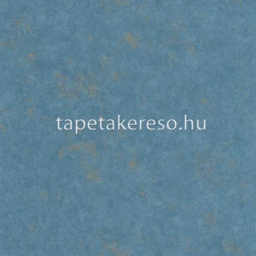 Caselio CERAMIQUE vlies, vinyl anyagú kék, arany színű foltos, repedezett, struktúrált modern tapéta
