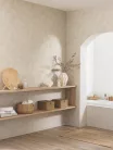 Caselio  Chalk, vlies, vinyl anyagú, beige színű, vakolt, Modern tapéta