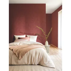   Caselio  Chalk, vlies, vinyl anyagú, bordó színű, vakolt, Modern tapéta
