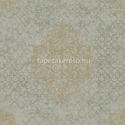   Galerie Lustre vlies anyagú szürke, arany színű keleties, koptatott, marokkó, barokk modern tapéta
