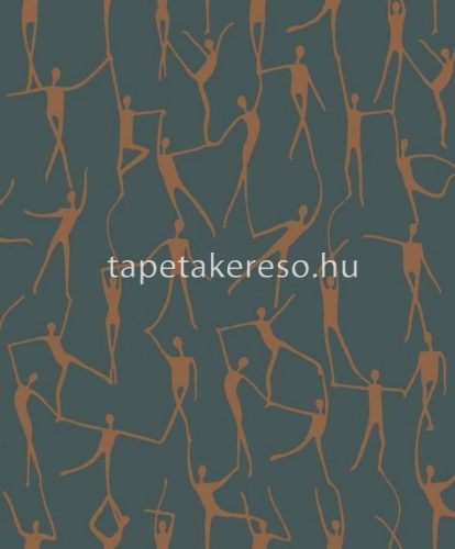 Casadeco Iconic vlies anyagú kék, barna színű ember tapéta