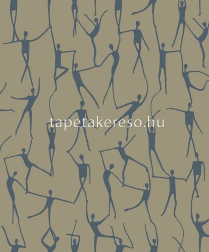 Casadeco Iconic vlies anyagú arany, kék színű ember tapéta