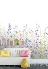 Decoprint Cute Walls vlies anyagú, lila, zöld, kék, sárga, rózsaszín színű, virágos, Gyerek poszter