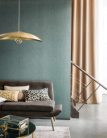 Casamance vlies  anyagú, türkiz, arany színű, modern,  tapéta