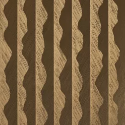   Casamance Ecrin, vlies, vinyl anyagú, arany, fémes színű, 3d, vonalas, hullámos, Modern tapéta