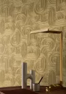 Casamance Ecrin, vlies, vinyl anyagú, arany, fémes színű, struktúrált, Modern tapéta