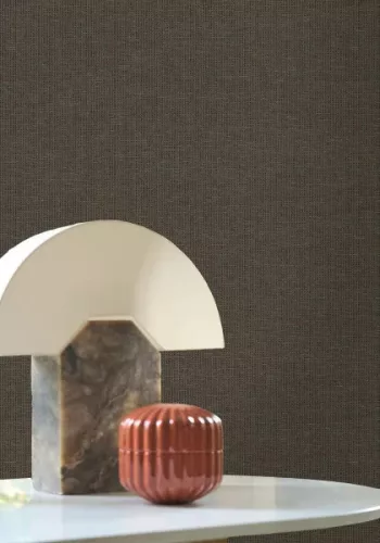 Casamance Tressora, vlies anyagú, barna színű, szövethatású, Modern tapéta