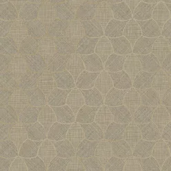   Casamance Tressora, vlies anyagú, barna, arany színű, szövethatású, geometriai, Modern tapéta