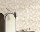 Cristiana Masi Botany House vlies anyagú, beige színű, leveles, Modern tapéta