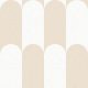 Cristiana Masi Botany House vlies anyagú, beige, fehér színű, geometriai, Modern tapéta
