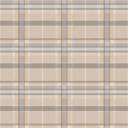 Cristiana Masi Botany House vlies anyagú, beige, barna, szürke színű, kockás, Modern tapéta