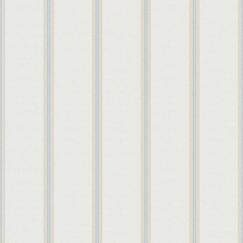 Cristiana Masi The Best Classic Elegant vlies, vinyl anyagú, beige, kék színű, csíkos, Klasszikus tapéta