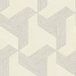   Cristiana Masi Sintesi vinyl, vlies anyagú, beige, barna színű, geometriai, Modern tapéta