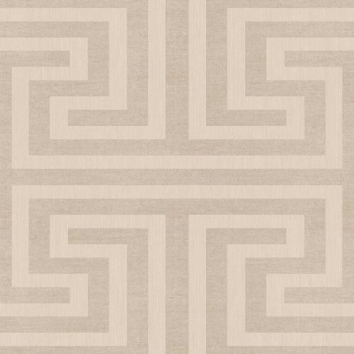 Cristiana Masi Sintesi vinyl, vlies anyagú, beige, barna színű, geometriai, Modern tapéta