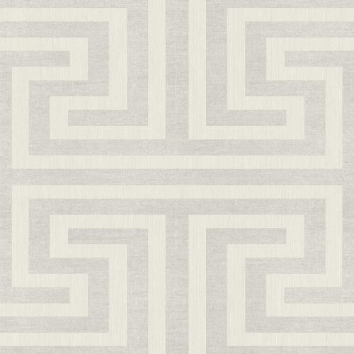 Cristiana Masi Sintesi vinyl, vlies anyagú, beige, szürke színű, geometriai, Modern tapéta