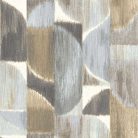 Cristiana Masi Sintesi vinyl, vlies anyagú, fehér, kék, barna színű, geometriai, Modern tapéta