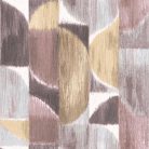 Cristiana Masi Sintesi vinyl, vlies anyagú, barna, mályva, szürke színű, geometriai, Modern tapéta