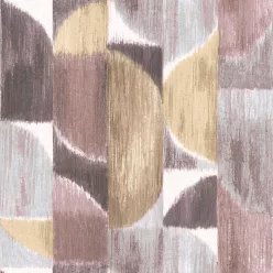   Cristiana Masi Sintesi vinyl, vlies anyagú, barna, mályva, szürke színű, geometriai, Modern tapéta