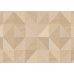   Cristiana Masi, Vitalis, vlies, vinyl anyagú, beige, barna, csillámos színű, geometriai, Modern tapéta