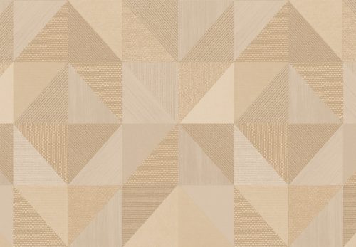 Cristiana Masi, Vitalis, vlies, vinyl anyagú, beige, barna, csillámos színű, geometriai, Modern tapéta