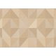 Cristiana Masi, Vitalis, vlies, vinyl anyagú, beige, barna, csillámos színű, geometriai, Modern tapéta