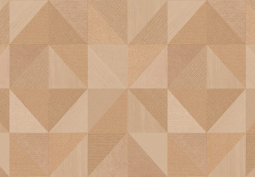 Cristiana Masi, Vitalis, vlies, vinyl anyagú, barna, csillámos színű, geometriai, Modern tapéta