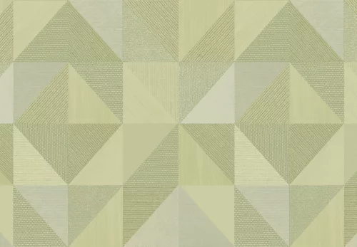 Cristiana Masi, Vitalis, vlies, vinyl anyagú, zöld színű, geometriai, Modern tapéta