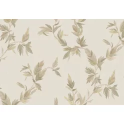   Cristiana Masi Ornamenta vlies, vinyl anyagú, beige, zöld színű, ágas, leveles, Klasszikus tapéta