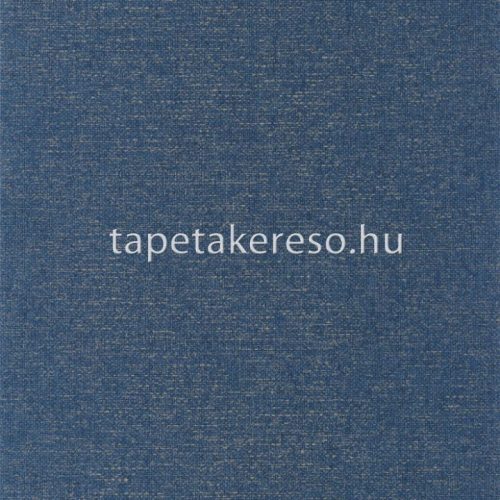 Caselio Damier vlies anyagú kék, arany színű egyszínű, textilhatású modern tapéta