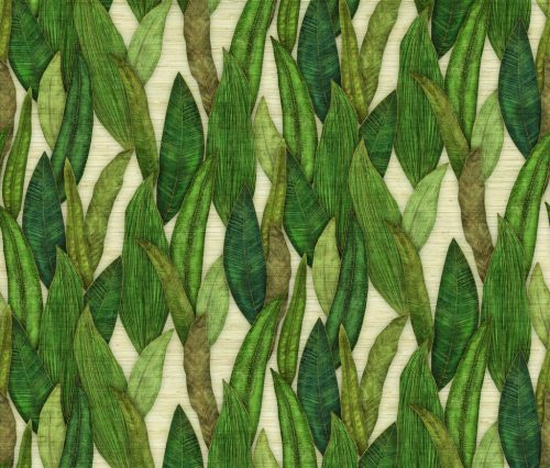 Emiliana Parati DB Style Voyage Panels növényi szálak anyagú, zöld, barna színű, leveles, Modern poszter