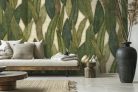 Emiliana Parati DB Style Voyage Panels növényi szálak anyagú, zöld, barna színű, leveles, Modern poszter
