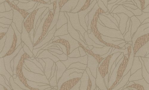Emiliana Parati DB Style Voyage vlies, vinyl anyagú, barna színű, leveles, Modern tapéta