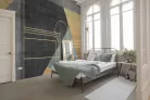 WallVision Consalnet Poszter modern arany, fekete, zöld, szürkeszínű, vlies geometriai