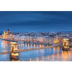   WallVision Consalnet Poszter modern kék, sárga, fehérszínű, vlies város