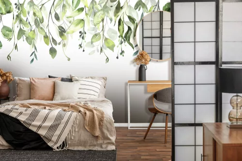 WallVision Consalnet Poszter modern zöld, fehérszínű, vlies növényes 