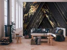 WallVision Consalnet Poszter modern fekete, aranyszínű, vlies geometriai