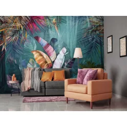   WallVision Consalnet Poszter modern rózsaszín, türkiz, zöld, kék, lila, narancssárga, fehérszínű, vlies növényes