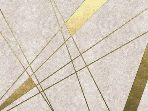 WallVision Consalnet Poszter modern arany, homokszínű, vlies geometriai