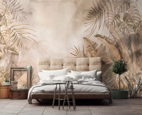 WallVision Consalnet Poszter modern barna, beige, zöldszínű, vlies leveles