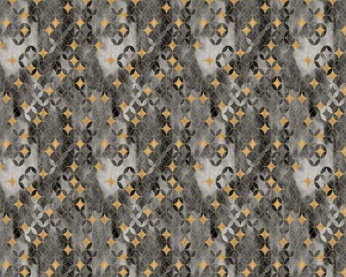 WallVision Consalnet Poszter modern fekete, arany, szürkeszínű, vlies geometriai, absztrakt