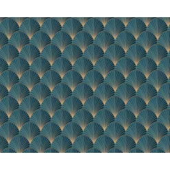   WallVision Consalnet Poszter modern türkiz, aranyszínű, vlies art deco