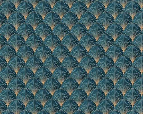 WallVision Consalnet Poszter modern türkiz, aranyszínű, vlies art deco