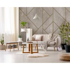   WallVision Consalnet Poszter modern arany, beigeszínű, vlies geometriai