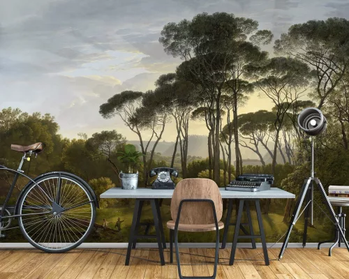 WallVision Consalnet Poszter modern zöld, kék, barnaszínű, vlies tájkép