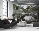 WallVision Consalnet Poszter modern zöld, szürke, feketeszínű, vlies tájkép