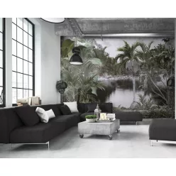   WallVision Consalnet Poszter modern zöld, szürke, feketeszínű, vlies tájkép