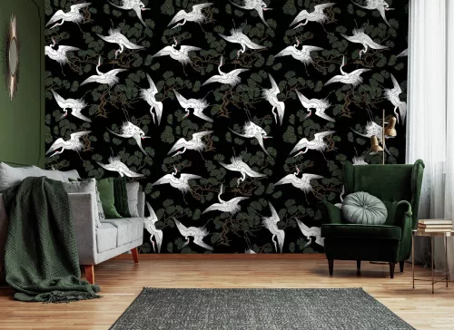 WallVision Consalnet Poszter modern fekete, zöld, fehér, barnaszínű, vlies madaras