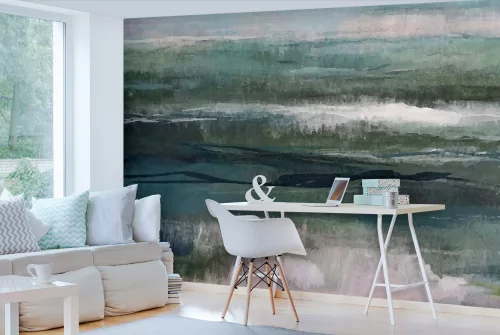 WallVision Consalnet Poszter modern zöld, kék, fehér, drappszínű, vlies absztrakt 