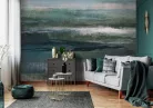 WallVision Consalnet Poszter modern zöld, kék, fehér, drappszínű, vlies absztrakt 